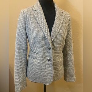 Banana Republic Gray Tweed Women's Blazer Jacket